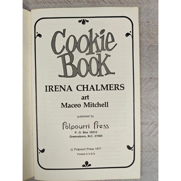 Vintage 1977 Cookie Book Irena Chalmers Baking Cookbook Local Ethnic Recipes - Picture 3 of 6